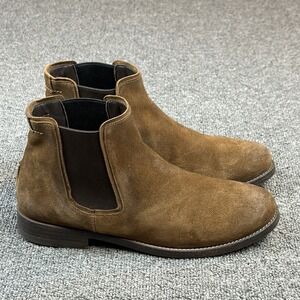 N.D.C. Made by Hand Womens Brown Suede Chelsea Boots Black Size EU 38 US 7